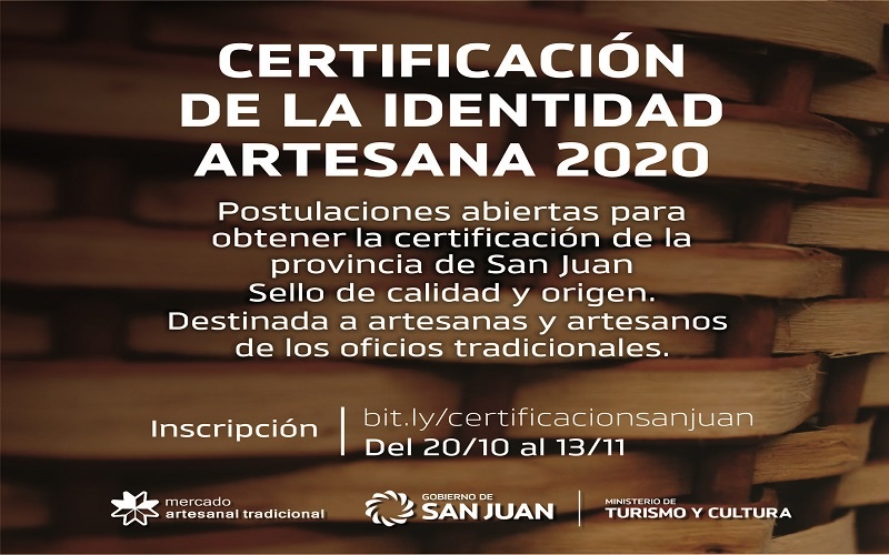 Últimos días para inscribirse en la Certificación de la Identidad Artesana