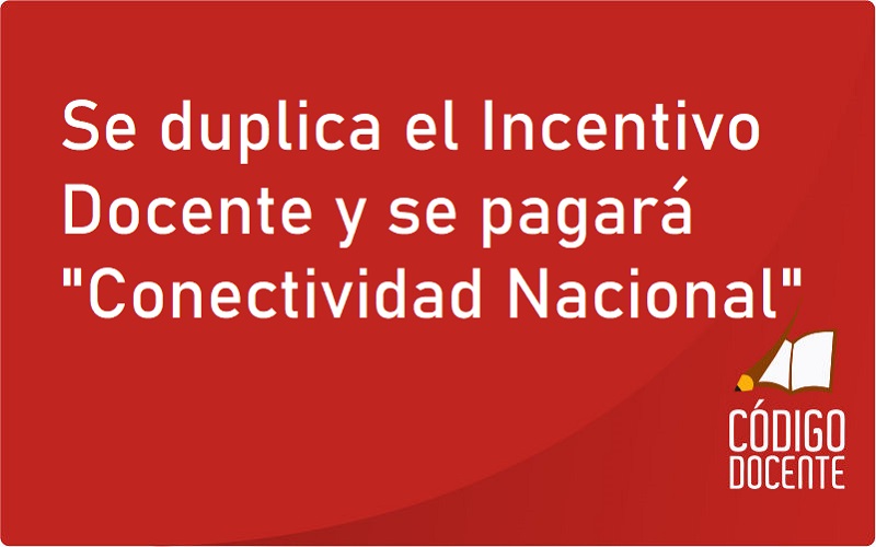 <h6>Desde Marzo</h6><h1>Se duplica el Incentivo Docente y se pagará “Conectividad Nacional”</h1>