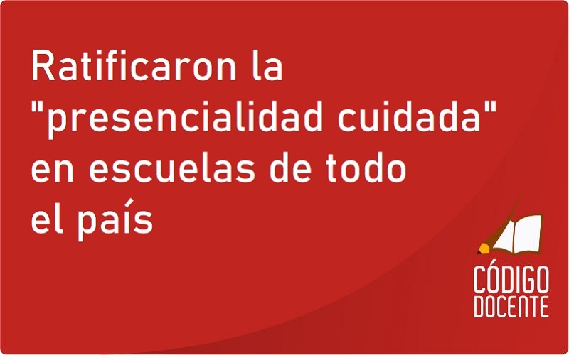 Ratificaron la “presencialidad cuidada” en escuelas de todo el país