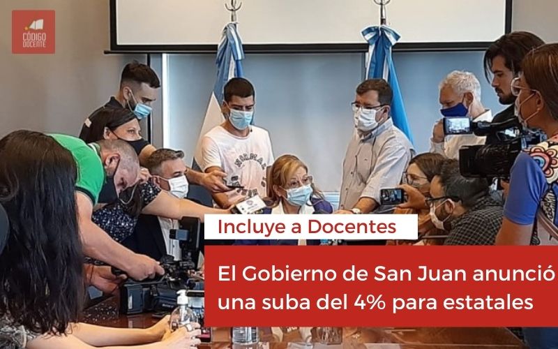 El Gobierno de San Juan anunció una suba del 4% para estatales