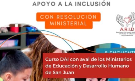 Curso DAI con aval de los Ministerios de Educación y Desarrollo Humano de San Juan