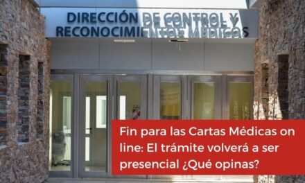 Fin para las Cartas Médicas on line: El trámite volverá a ser presencial ¿Qué opinas?