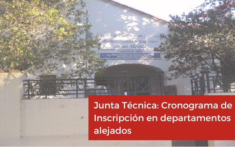 Junta Técnica: Cronograma de Inscripción en departamentos alejados