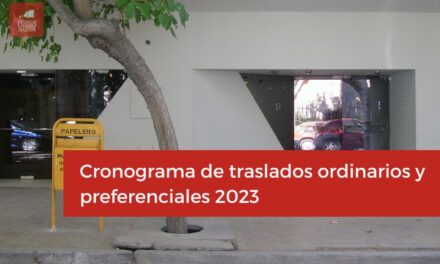 Cronograma de traslados ordinarios y preferenciales 2023