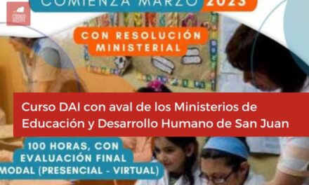 Curso DAI con aval de los Ministerios de Educación y Desarrollo Humano de San Juan