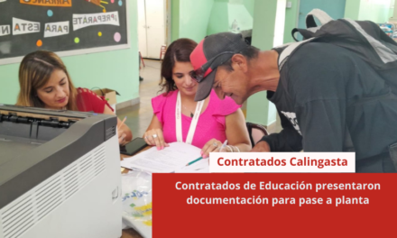 Calingasta: contratados de Educación presentaron documentación para pase a planta