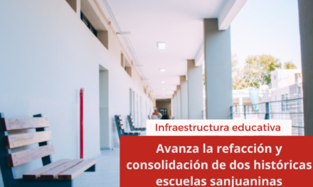Avanza la refacción y consolidación de dos históricas escuelas sanjuaninas