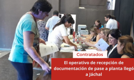 El operativo de recepción de documentación de pase a planta llegó a Jáchal