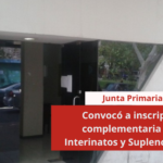 Junta Primaria convocó a inscripción complementaria para Interinatos y Suplencias 2023
