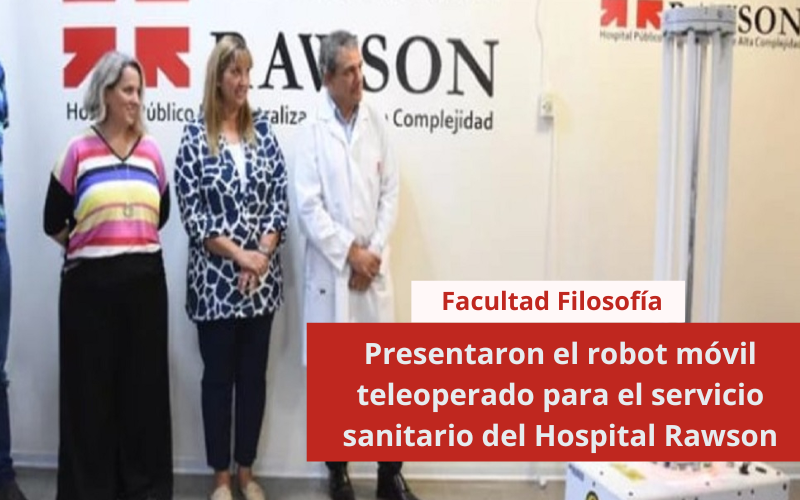 Presentaron el robot móvil teleoperado para el servicio sanitario del Hospital Rawson