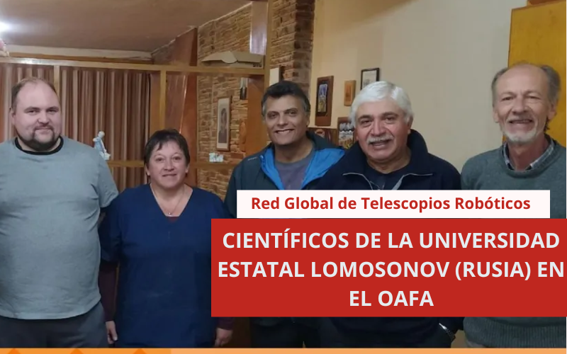 CIENTÍFICOS DE LA UNIVERSIDAD ESTATAL LOMOSONOV (RUSIA) EN EL OAFA