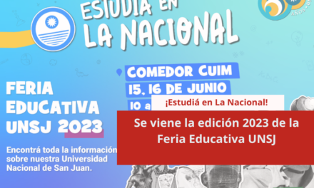 Se viene la edición 2023 de la Feria Educativa UNSJ