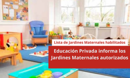 Educación Privada informa los Jardines Maternales autorizados