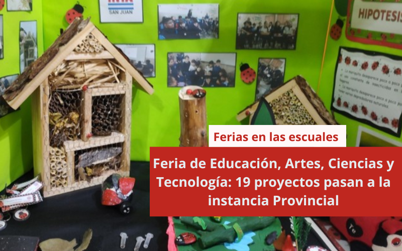 Feria de Educación, Artes, Ciencias y Tecnología: 19 proyectos pasan a la instancia Provincial