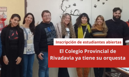 El Colegio Provincial de Rivadavia ya tiene su orquesta