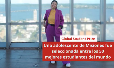 Una adolescente de Misiones fue seleccionada entre los 50 mejores estudiantes del mundo