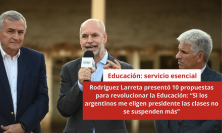 Rodríguez Larreta presentó 10 propuestas para revolucionar la Educación: “Si los argentinos me eligen presidente las clases no se suspenden más”