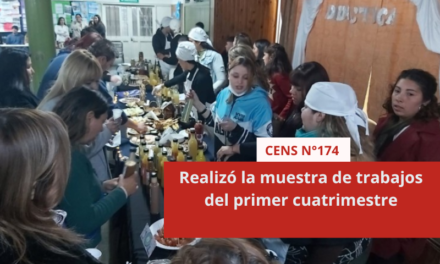 El CENS N°174: realizó la muestra de trabajos del primer cuatrimestre