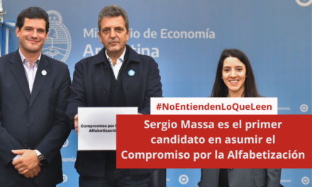 Sergio Massa es el primer candidato en asumir el Compromiso por la Alfabetización