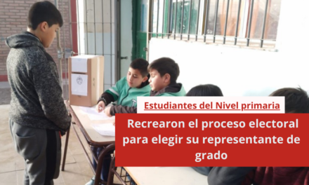Estudiantes de la primaria recrearon el proceso electoral para elegir su representante de grado