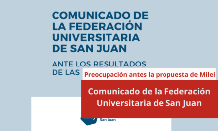 Comunicado de la Federación Universitaria de San Juan