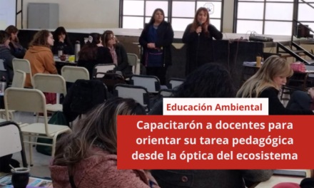 Educación Ambiental capacitó a docentes para orientar su tarea pedagógica desde la óptica del ecosistema