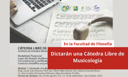 Dictarán una Cátedra Libre de Musicología