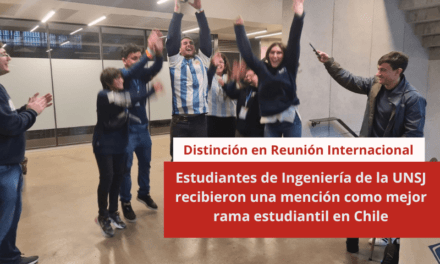 Estudiantes de Ingeniería de la UNSJ recibieron una mención como mejor rama estudiantil en Chile