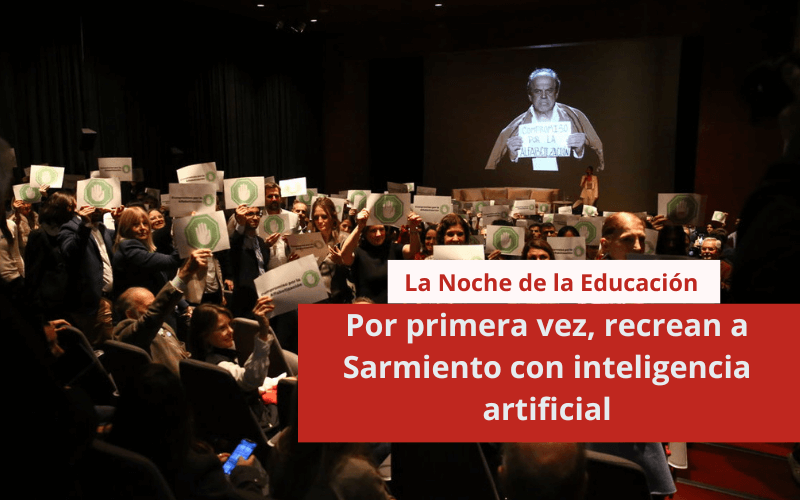 Por primera vez, recrean a Sarmiento con inteligencia artificial