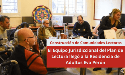 El Equipo Jurisdiccional del Plan de Lectura llegó a la Residencia de Adultos Eva Perón