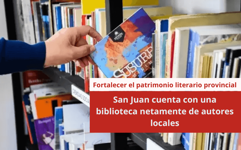 San Juan cuenta con una biblioteca netamente de autores locales