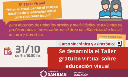 Se desarrolla el Taller gratuito virtual sobre educación visual