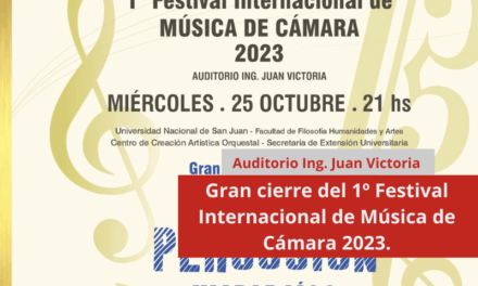 Gran cierre del 1º Festival Internacional de Música de Cámara 2023.