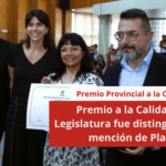 Premio a la Calidad: la Legislatura fue distinguida con mención de Plata