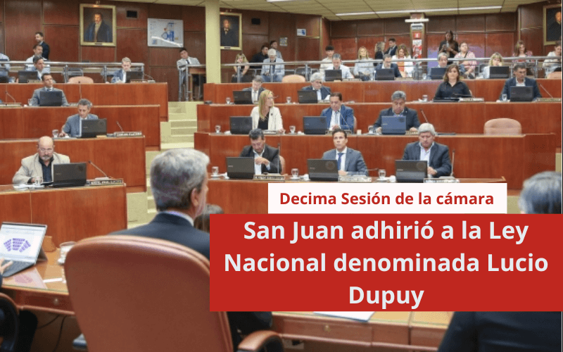 San Juan adhirió a la Ley Nacional denominada Lucio Dupuy