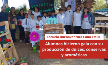 Alumnos de la Escuela Buenaventura Luna EMER hicieron gala con su producción de dulces, conservas y aromáticas