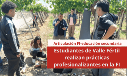 Estudiantes de Valle Fértil realizan prácticas profesionalizantes en la FI