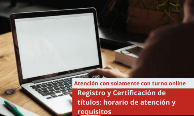 Registro y Certificación de títulos: horario de atención y requisitos