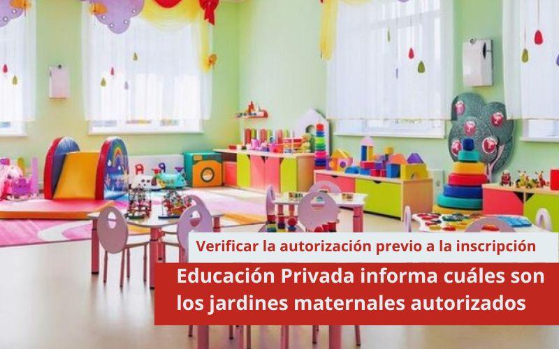 Educación Privada informa cuáles son los jardines maternales autorizados