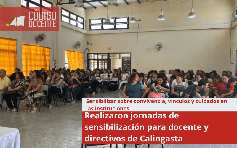 Realizaron jornadas de sensibilización para docente y directivos de Calingasta