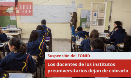 Suspensión del FONID: docentes de institutos preuniversitarios dejan de cobrarlo