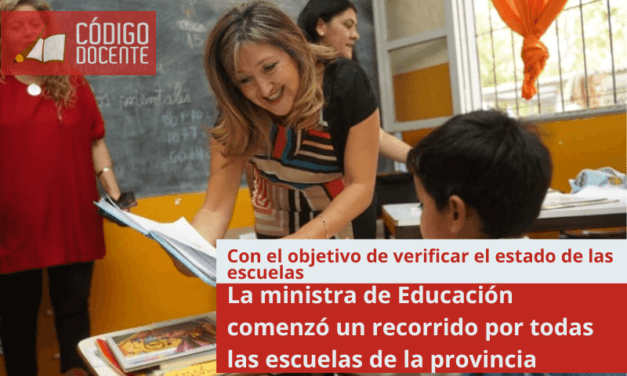 La ministra de Educación comenzó un recorrido por todas las escuelas de la provincia