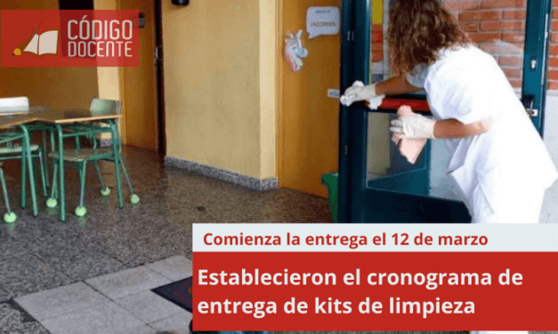 Establecieron el cronograma de entrega de kits de limpieza