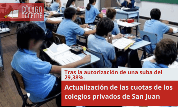 Actualización de las cuotas de los colegios privados de San Juan