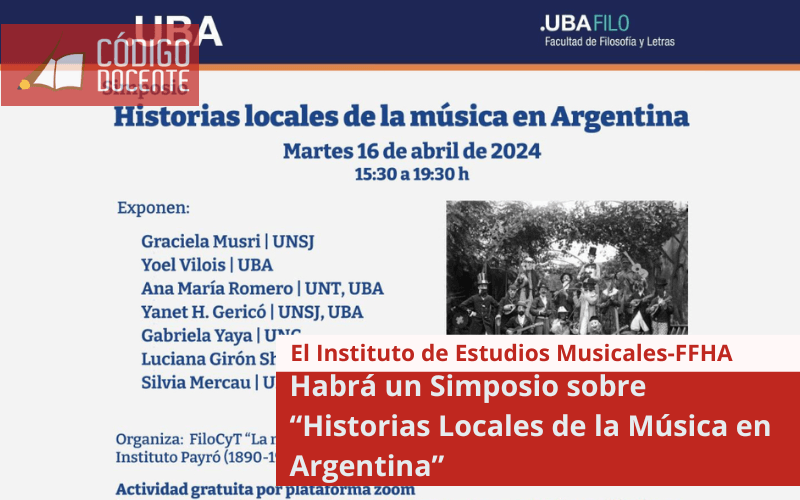 Habrá un Simposio sobre “Historias Locales de la Música en Argentina”