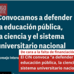 El CIN convoca “a defender la educación pública, la ciencia y el sistema universitario nacional”