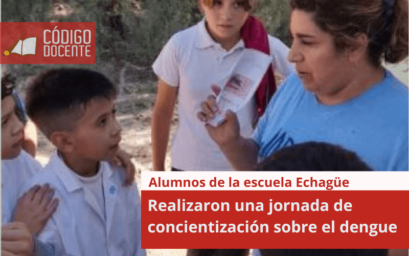 Alumnos de la escuela Echagüe realizaron una jornada de concientización sobre el dengue