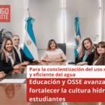 Educación y OSSE avanzan para fortalecer la cultura hídrica en los estudiantes