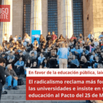El radicalismo reclama más fondos para las universidades e insiste en sumar la educación al Pacto del 25 de Mayo