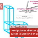 Inscripciones abiertas para cursar la Maestría en Lingüística